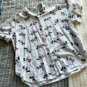 Vintage Sunday Comics Mickey Mouse Shirt S